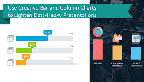 Use Creative Bar And Column Chart Templates To Lighten Data