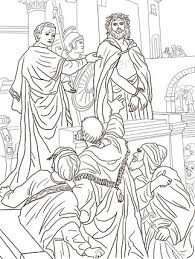 Pontius Pilate Asks The Crowd Coloring Page Supercoloring Com Jesus Coloring Pages Coloring Pages Coloring Sheets For Kids