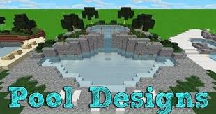 Minecraft Tutorial Building A Swimming Pool 1 Youtube Pool Designs Swimming Pool Designs Minecraft Mansion