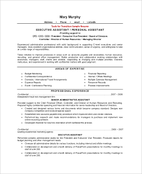 Executive assistant job description sample use this executive assistant job description to ensure your resume resonates with the requirements of the hiring managers. Free 8 Sample Executive Assistant Resume Templates In Ms Word Pdf