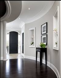 I Like The Gray Wall Paint With White Base And Crown Molding Home House House Styles