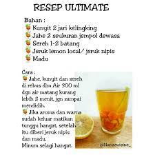 Minuman Sehat Minuman Detoks Resep Minuman Obat Alami