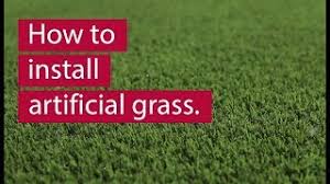 Cut the artificial grass to fit your area, allowing at least 1/8 in excess for tucking in at the end of the installation. How To Install Artificial Grass Youtube