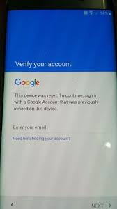 It asks for the user's credentials before reset. How To Bypass Verify Your Account Factory Reset Protection Android Enthusiasts Stack Exchange