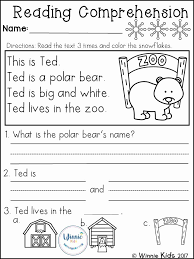 Printable kindergarten worksheets and lessons. Printable Worksheets For Kindergarten Reading Comprehension Reading Comprehension Kindergarten Kindergarten Reading Reading Comprehension