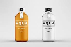 Glass Bottle Mock Up Template Bottle Mockup Glass Bottles Bottle