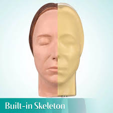 Female Facial Injection Mannequin Head