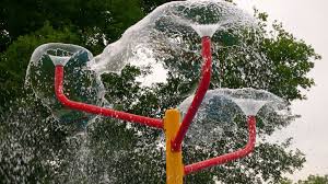 For around $30 we were able to create this water tunnel that will keep us cool through out the summer. Pvc Frugal Frights And Delights Water Park Ideas Diy Water Backyard Water Parks