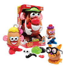 It's a plastic potato with a set of removable features including goofy protruding ears, eyes, glasses, mustache, feet and arms. Playskool Mr Potato Head Super Spud