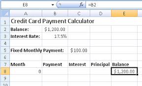 Instead of entering a fixed payment amount, this version allows you to enter the actual minimum payment percentage. How To Create A Credit Card Payment Calculator