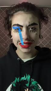 i finally caved and did this adter gaving a breakdown yippee  #messymakeupfilter #noelslament #ridethecyclone #rtc #ridethecyclonemusical  #theater #genderfluid #transmasc #theaterkid #androgynous