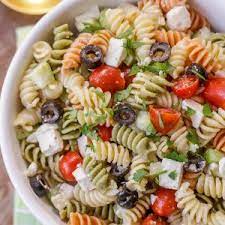 Greek Pasta Salad Receta Comida Nutritivo Alimentos