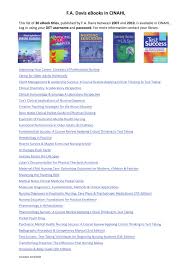 F A Davis Ebooks In Cinahl