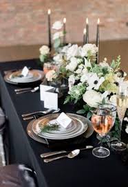 Which is the best black or gold tablecloth? Wedding Table Settings With Black Tablecloth Novocom Top