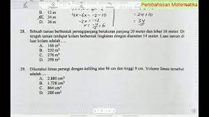 Setengah berlari saya menuju puncak bukit, sebelum matahari turun. 28 Soal Cerita Luas Bangun Datar Luas Taman Di Luar Kolam Matematika Un Smp 2019 Youtube