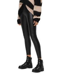 Allsaints Cora Faux Leather Leggings Women Bloomingdale S In 2020 Leather Leggings Faux Leather Leggings Outfit Faux Leather Leggings