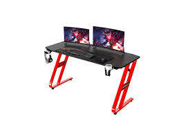 These top gaming computer desks are perfect for pc gaming setups. Neo Ergonomic 55inch Gaming Desk 55 Z Shaped Home Office Pc Computer Gaming Table With Cup Holder Headphone Hook 2 Cable Management Holes Newegg Com