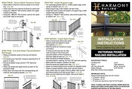 Hanging your organization system directly on top of the rail these instructions are for informational purposes only. Install Instructions Harmony Railing