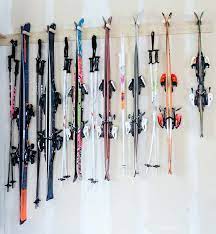 A great way to organize skis and boots in any garage! Quick Easy Diy Ski Storage Rack Old Salt Farm