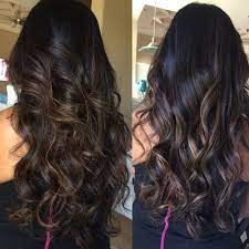 Chocolate Brown Color Melt Black Hair With Highlights Hair Styles Hair Creations