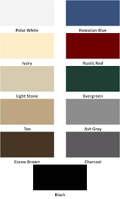 55 Surprising Steel Building Colors Chart