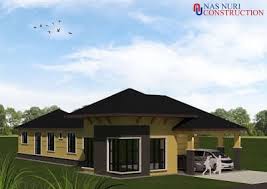 Apartment designs shown with rendered 3d floor plans via. Pelan Rumah 1 Tingkat 5 Bilik Tidur 4 Bilik Air Banglo 2951 Kaki Persegi