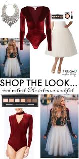 Red Velvet Christmas Outfit Christmas Outfits Women Christmas Day Outfit Trendy Party Outfits