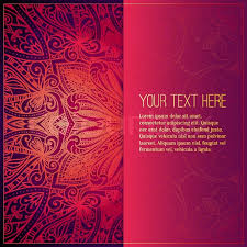 Invitation card royal blue background. Abstract Vector Circle Floral Stock Vector Colourbox