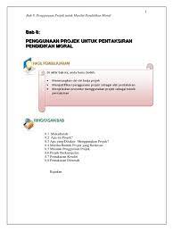 Rph setahun + free rpt + dskp. Bab 8 Projek Pentaksiran Moral