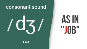 Consonant Sound Dʒ As In Job American English Pronunciation Youtube