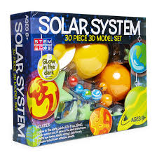Glow In The Dark Solar System Model Diy Kit 30 Piece Let Go Have Fun