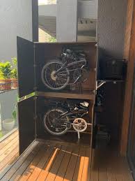 Tern vs dahon folding bikes. Folding Bike Storage Semi Outdoor Or Indoor Tern Dahon Etc Furniture Home Living Furniture Shelves Cabinets Racks On Carousell