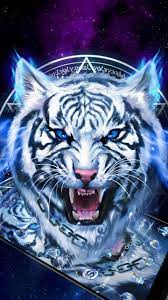 Fearless Ice Neon Tiger Wallpaper Theme Wildlife Tiger Wallpaper Tiger Spirit Animal Wild Animal Wallpaper
