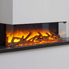 2 & 3 sided electric fireplaces. Flamerite Glazer 900 3 Sided Electric Fire Flames Co Uk