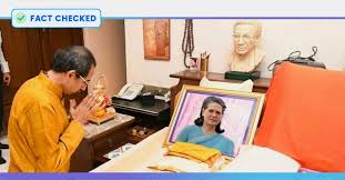 The maharashtra chief minister uddhav thackeray is often mocked by his critics and opposition parties members for. Fact Check Photoshopped Image Of Uddhav Thackeray Paying Tribute To Sonia Gandhi Shared As Real