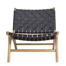 Versatile danish modern armchair by designer illum wikkelso for niels eilerson. Black Leather Teak Lounge Chair The Grey House
