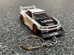 Nissan GT-R Skyline R34 LBWK Keychain Hot Wheels Matchbox Liberty Walk GTR  - Etsy