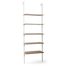 We offer a variety of styles including etagere bookcases, wall mounted bookcases, contemporary cubes, and ladder bookcases. Gymax 12 W X 24 D X 72 H 5 Shelf Unit White And Brown Walmart Com Walmart Com