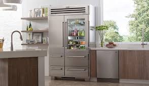 Counter depth refrigerators are freestanding refrigerators that have a shallower depth (less than 24 inches), and therefore less capacity (on average 22 cubic feet), that allows the refrigerator to fit more flush with the cabinetry. Which Sub Zero Refrigerator Is Freestanding Advance Appliance Blog