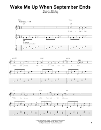 Wake me up when september ends lyrics. Wake Me Up When September Ends By Green Day Guitar Tab Play Along Guitar Instructor