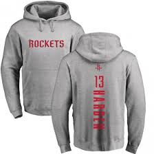 Youth James Harden Houston Rockets Ash Backer Pullover Hoodie Outerstuff nba kids youth classic performance sweatshirt fleece pullover hoodie.