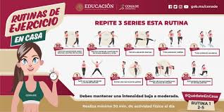 Les comparto uno de los ejercicios que hago en mis rutinas para que lo intenten en casa! Conade Proporciona Rutinas Para Hacer Ejercicio En Casa