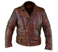 Men S Distressed Brown Classic Diamond Motorcycle Vintage Leather Jacket Leather Jacket Leather Jacket Men Motorcycle Jacket Mens