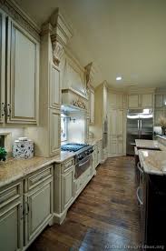 Pin By Alexis Bristol On Kitchens Antique White Kitchen Antique Kitchen Cabinets Kitchen Design