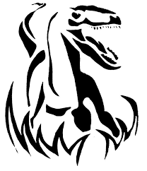 Velociraptor Pumpkin Carving Pattern Jurassic Park Jurassic World Pumpkin Carvings Stencils Pumpkin Carving Stencils Templates Pumpkin Carving Patterns