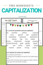 This handout lists some guidelines for capitalization. Free Christmas Capitalization Worksheets