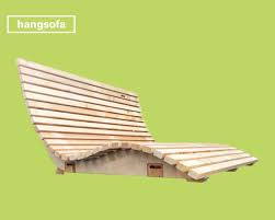 Einfach die seele baumeln lassen, bequem auf der terrasse oder wiese liegen und den tag genießen. Hangsofa Holzliege Geschwungen