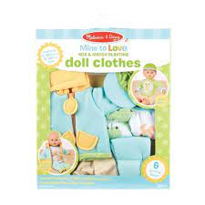 Melissa Doug Mine To Love Mix Match Playtime Doll Clothes Target