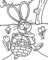 This detailed illustration would be ideal for older children or even adults. Simple Easter Themed Picture