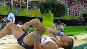 Terrible fractura de samir ait said versión los simpson. French Gymnast Samir Ait Said Injury Video Youtube